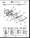 DOOR PARTS Diagram and Parts List for GG32NL1  Frigidaire Range
