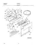 DISPENSER Diagram and Parts List for FRS26HR4AB1  Frigidaire Refrigerator