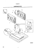 COMPRESSOR Diagram and Parts List for FAC055J7A1  Frigidaire Air Conditioner