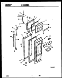 DOOR PARTS Diagram and Parts List for FRT20QRBW0  Frigidaire Refrigerator