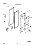 REFRIGERATOR DOOR Diagram and Parts List for MRS20WRGD1  Frigidaire Refrigerator