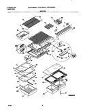 SHELVES Diagram and Parts List for FRT21NNGB1  Frigidaire Refrigerator