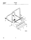 FRAME Diagram and Parts List for FDB435RFR4  Frigidaire Dishwasher