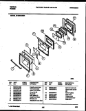 DOOR PARTS Diagram and Parts List for 30-3860-23-04  Tappan Range