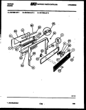 BACKGUARD Diagram and Parts List for 30-7348-23-03  Tappan Range