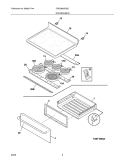 TOP/DRAWER Diagram and Parts List for CRE3880GSSC  Crosley Range
