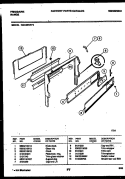 BACKGUARD Diagram and Parts List for GG34BNL4  Frigidaire Range