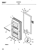 DOOR Diagram and Parts List for MFU09M2GW2  Frigidaire Freezer
