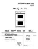 COVER Diagram and Parts List for PLEB30T8ACB  Frigidaire Wall Oven