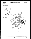 BURNER, IGNITER AND VALVE Diagram and Parts List for DG7400PW0  Frigidaire Dryer