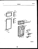 DOOR PARTS Diagram and Parts List for RT219PCD0  Frigidaire Refrigerator