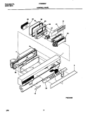 CONTROL PANEL Diagram and Parts List for FDB836GFB7  Frigidaire Dishwasher
