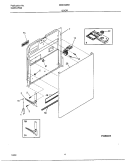 DOOR Diagram and Parts List for MDB125RHD1  Frigidaire Dishwasher
