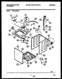 CABINET PARTS Diagram and Parts List for WWX123RBW0  Frigidaire Washer