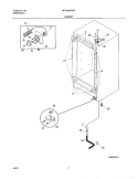 CABINET Diagram and Parts List for MFU09M2GW6  Frigidaire Freezer