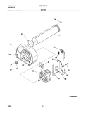MOTOR Diagram and Parts List for FSE446RHS2  Frigidaire Dryer