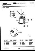 COMPRESSOR PARTS Diagram and Parts List for A08LH8N1  Frigidaire Air Conditioner