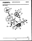 DRIVE COMPONENTS Diagram and Parts List for LT350RXW1  Frigidaire Washer
