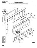 BACKGUARD Diagram and Parts List for FGF316WGSC  Frigidaire Range