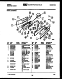 BACKGUARD Diagram and Parts List for CEC4S6WXC  Gibson Range