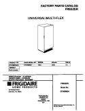 COVER Diagram and Parts List for CFU09M2HW3  Frigidaire Freezer