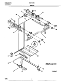 BURNER Diagram and Parts List for MGF345BEDB  Frigidaire Range