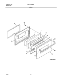 DOOR Diagram and Parts List for MGF316WGSG  Uni Range