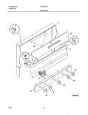 BACKGUARD Diagram and Parts List for FLF316WHSC  Frigidaire Range