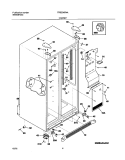 CABINET Diagram and Parts List for FRS23KR4AQ4  Frigidaire Refrigerator