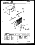 CABINET PARTS Diagram and Parts List for SH310D1QA  Kelvinator Air Conditioner