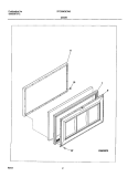 DOOR Diagram and Parts List for FFC05K3CW0  Frigidaire Freezer