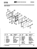 DOOR PARTS Diagram and Parts List for RG94BF2  Frigidaire Wall Oven