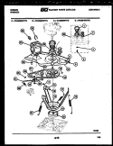 MOTOR AND IDLER ARM CLUTCH Diagram and Parts List for WA28F2WTFC  Gibson Washer