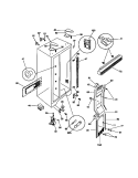 CABINET Diagram and Parts List for MRS20BRCD0  Frigidaire Refrigerator