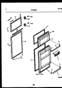DOOR PARTS Diagram and Parts List for TPK160HN2W  Kelvinator Refrigerator