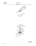 CONTROL PANEL Diagram and Parts List for FEC36C4ACC  Frigidaire Cooktop