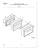 DOOR Diagram and Parts List for MGF324BGDF  Frigidaire Range