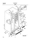 CABINET Diagram and Parts List for WRS26MF5AS2  Westinghouse Refrigerator
