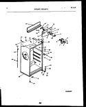 CABINET PARTS Diagram and Parts List for FPD14TPL2  Frigidaire Refrigerator
