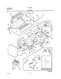 ICE MAKER Diagram and Parts List for FRS26ZRGDC  Frigidaire Refrigerator