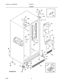 Part Location Diagram of 241519206 Frigidaire COVER-HINGE