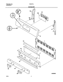 BACKGUARD Diagram and Parts List for FGFL77ABD  Frigidaire Range