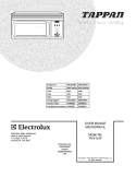 COVER Diagram and Parts List for TMV151FSA  Tappan Microwave
