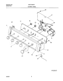 CONTROL PANEL Diagram and Parts List for GWS1749AS0  Gibson Washer