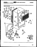 SYSTEM AND AUTOMATIC DEFROST PARTS Diagram and Parts List for GTN155WHL1  Frigidaire Refrigerator
