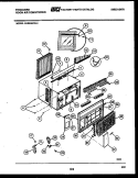 CABINET PARTS Diagram and Parts List for FAS249P2A1  Frigidaire Air Conditioner