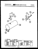 COMBUSTION CHAMBER Diagram and Parts List for DEDW1  Frigidaire Dryer