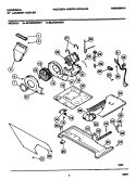 DRYER - MOTOR, BLOWER, BELT Diagram and Parts List for MLXE42RBW1  Frigidaire Washer Dryer Combo