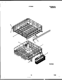 RACK DETAILS Diagram and Parts List for F71C663BD0  Frigidaire Dishwasher
