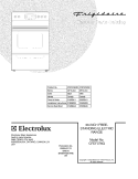 COVER Diagram and Parts List for CFEF376GSC  Frigidaire Range
